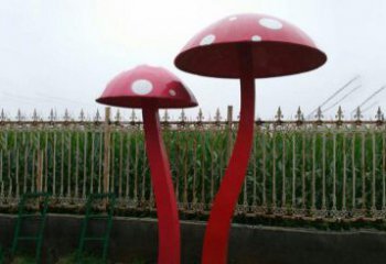 精致蘑菇不銹鋼雕塑